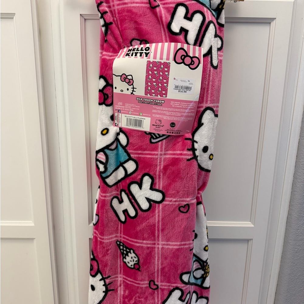 Hello Kitty Pink Fleece Pajama Blanket